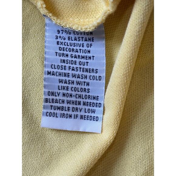 POLO by Ralph Lauren collared shirt, size Large, Yellow, short sleeved - Picture 5 of 7